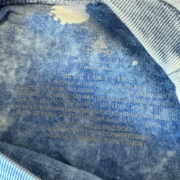 Disneyland Resort Spirit Jersey Blue Acid Wash Polka Dot Size Large Adult - Picture 3 of 12